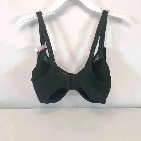 Bali Women’s Smoothing Comfort Breathable Cups Adjustable Straps Black Bra 34D - Picture 3 of 9